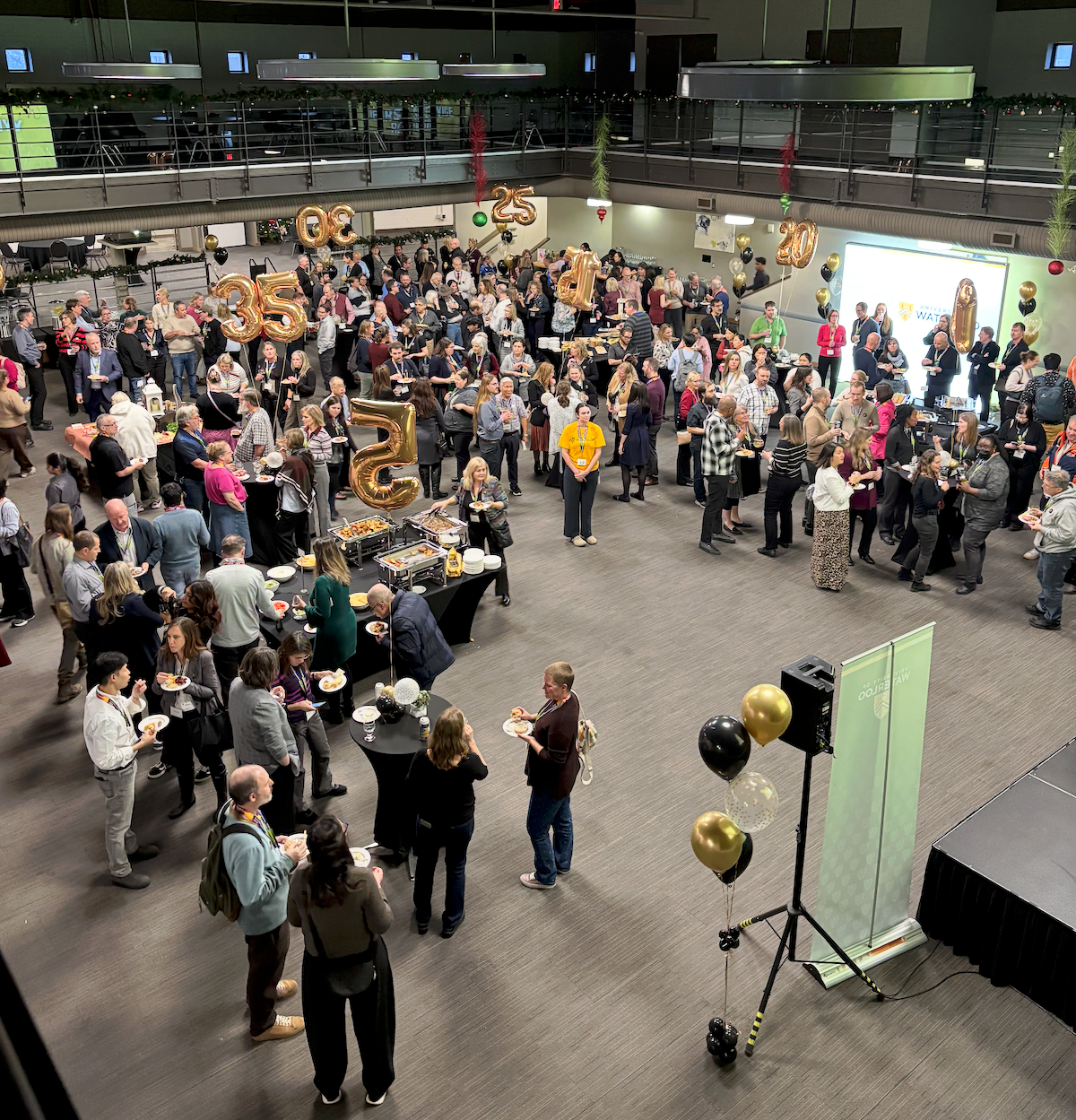 Attendees at the Years of Service event in Fed Hall.