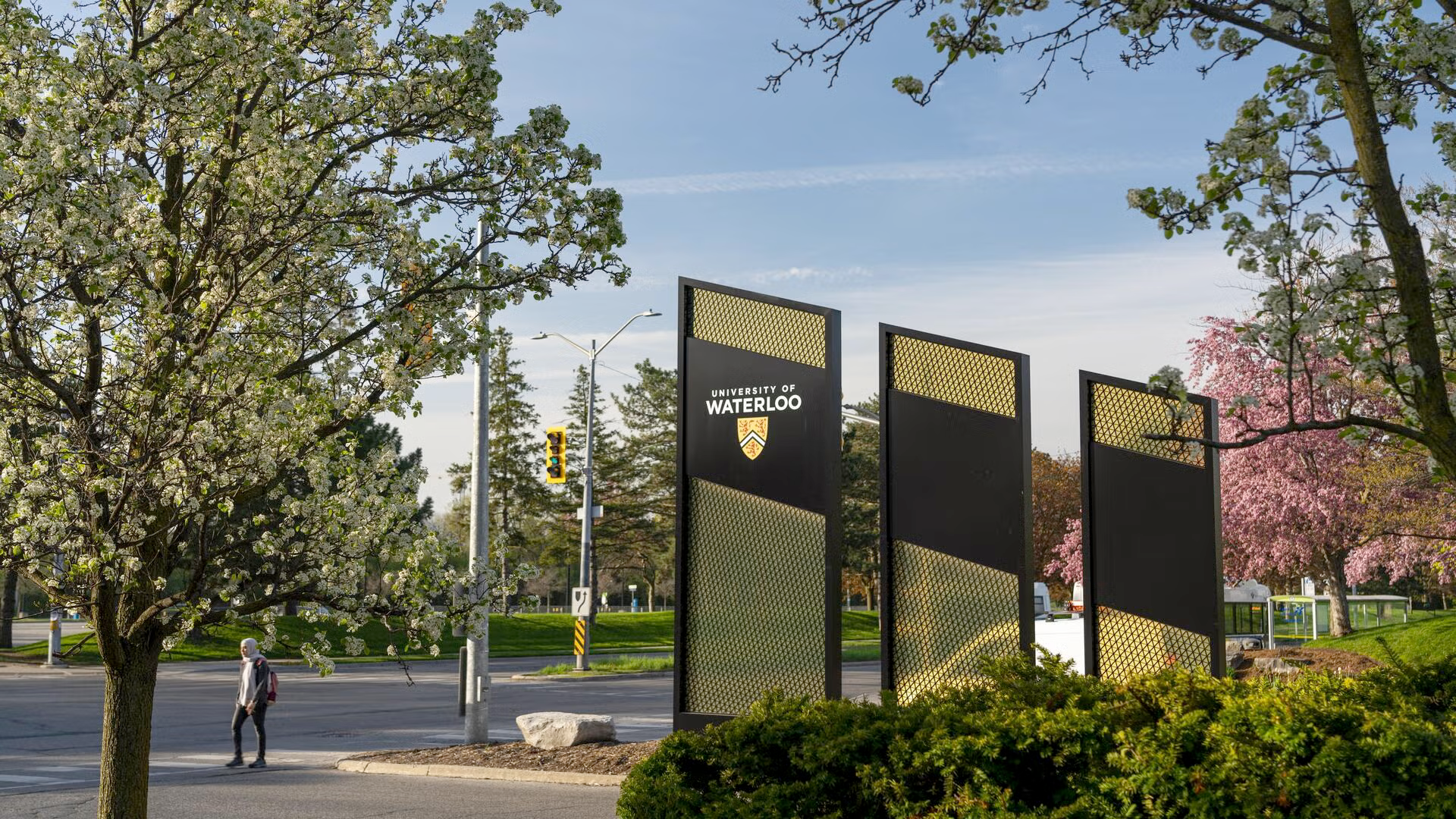 The south campus entrance of the University of Waterloo.