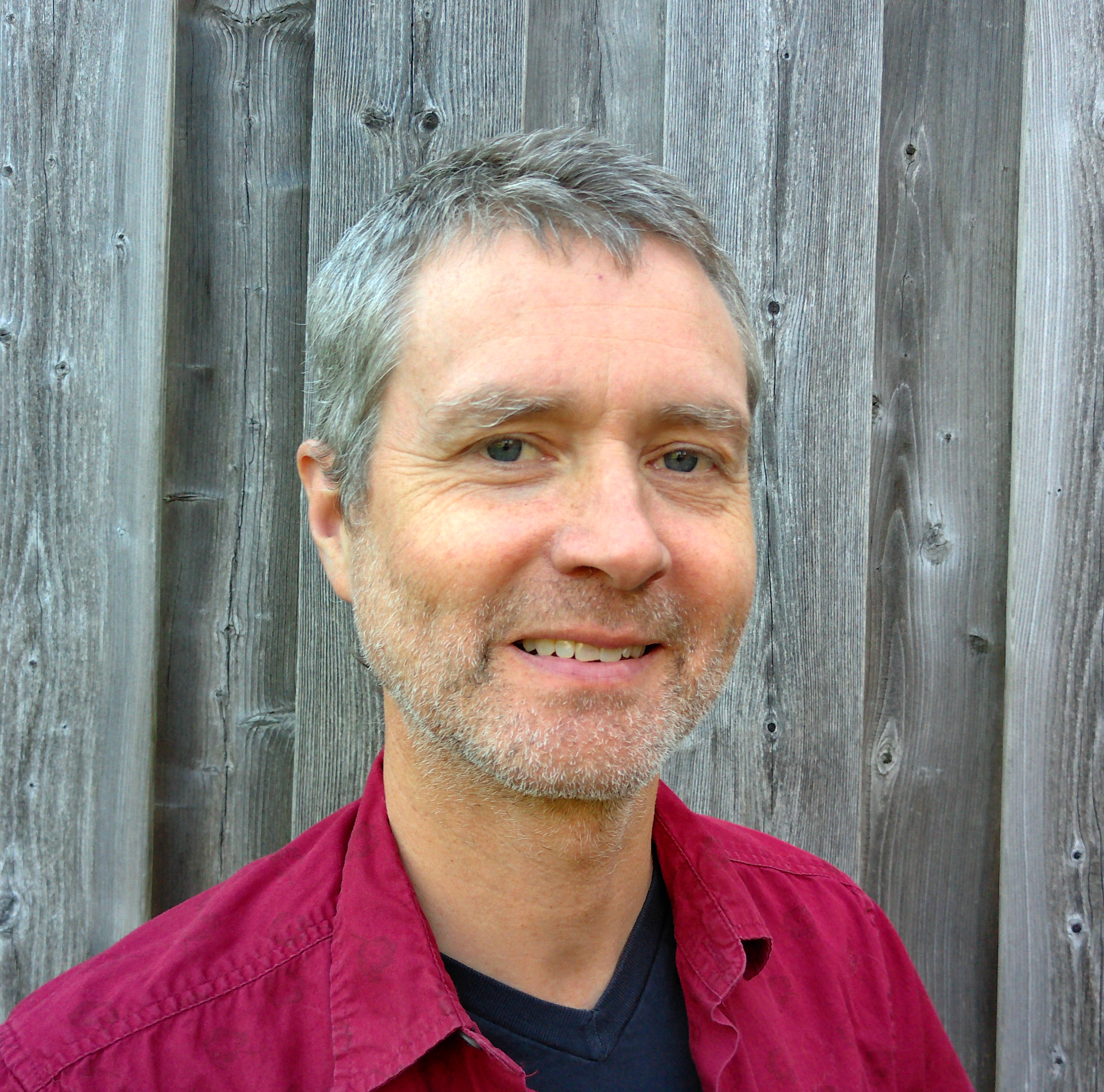 A man with a red shirt