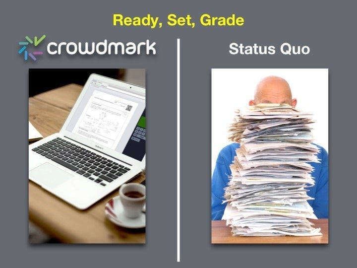 Crowdmark versus paper marking