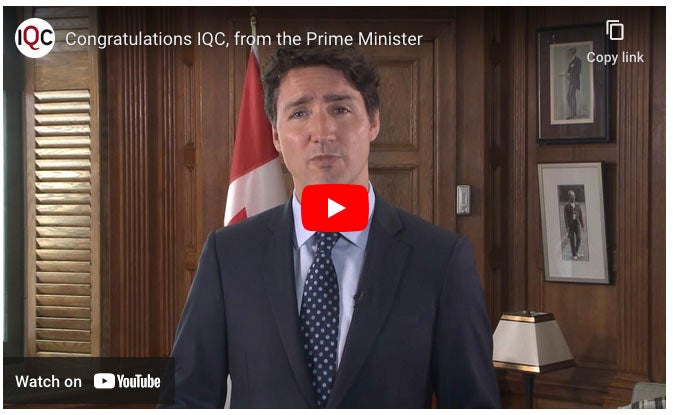 PM Justin Trudeau speaking in office (screen grab from YouTube)