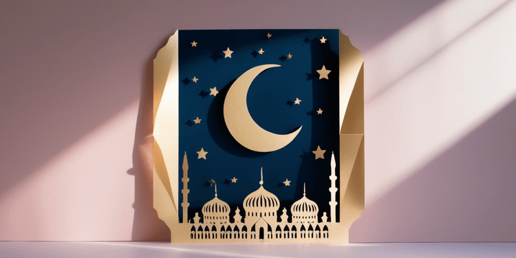 paper cut out of mosque