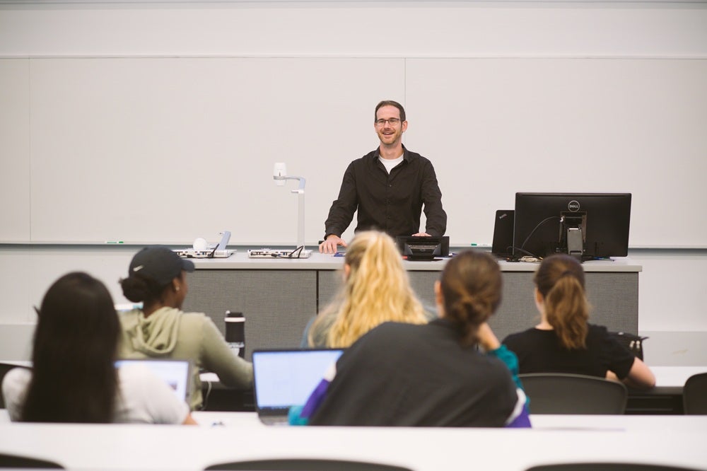 Instructor teaching