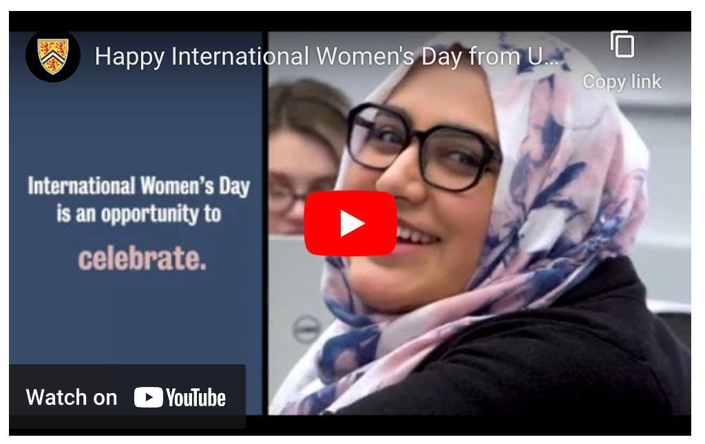 YouTube screen grab International Women's Day