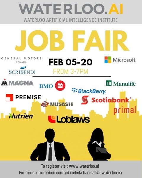 Waterloo.AI Job Fair Poster