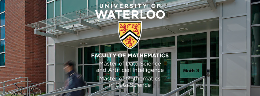 Math building with graduate program logos