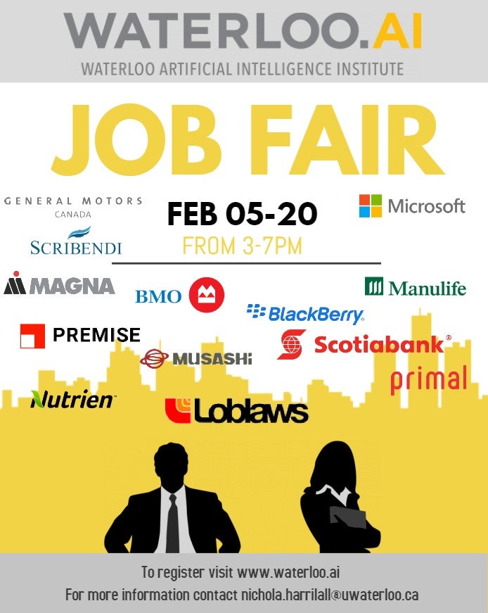 Waterloo.AI Job Fair Poster