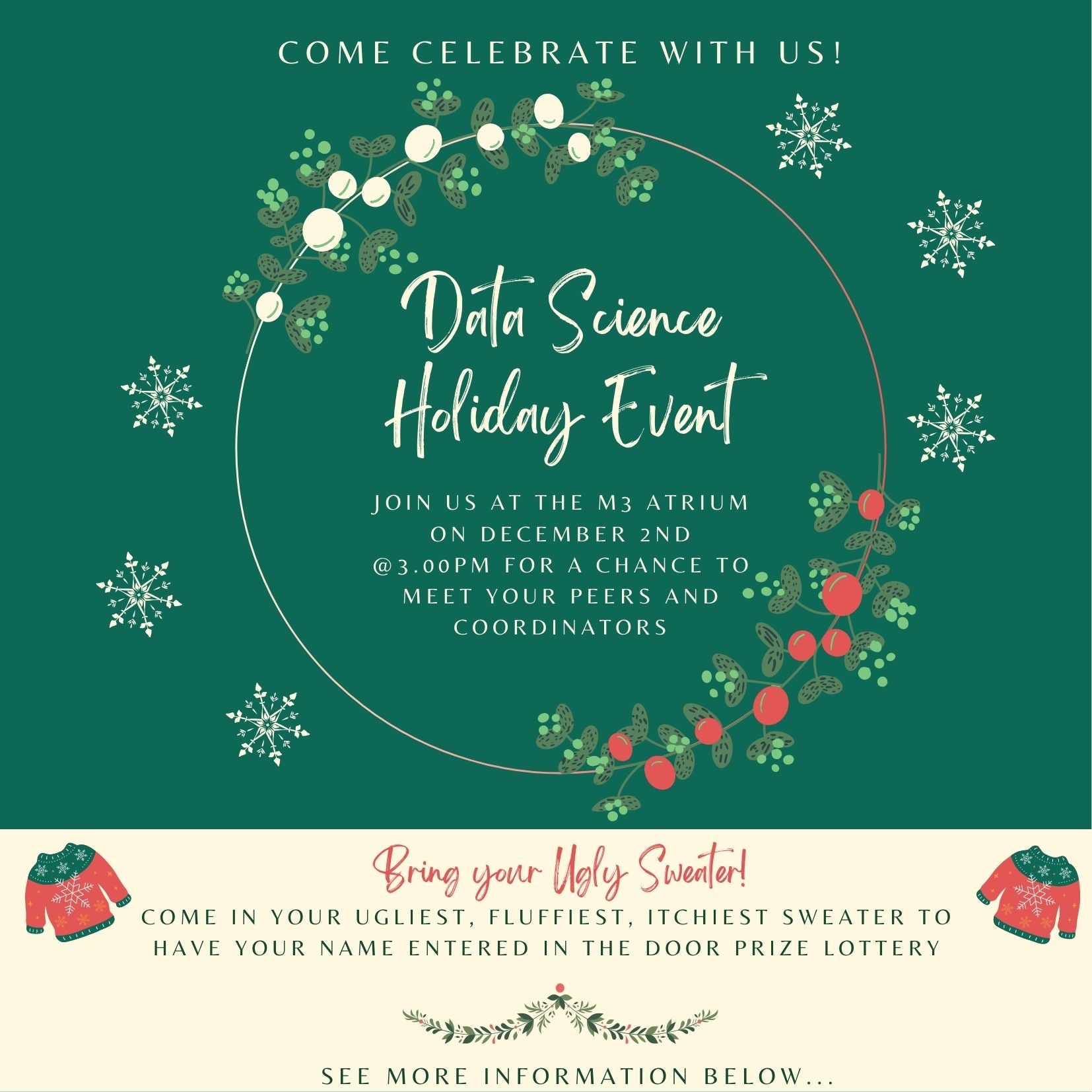 Data Science Holiday Event Invite