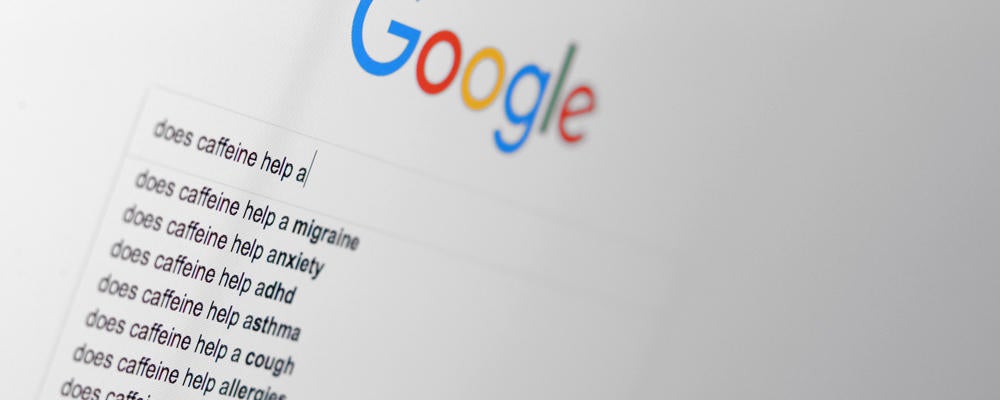 banner image showing a google search