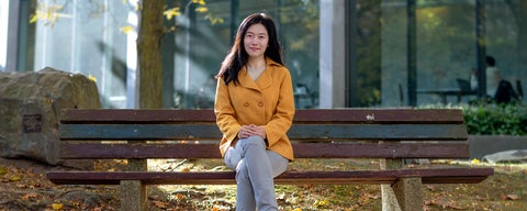 Professor Xiao Hu in the Rock Garden