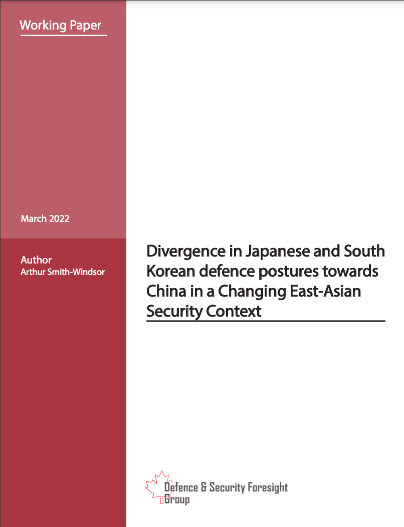 DSFG - Divergence in Japanese and South Korean defence postures towards China in a Changing East-Asian Security Context - page 1
