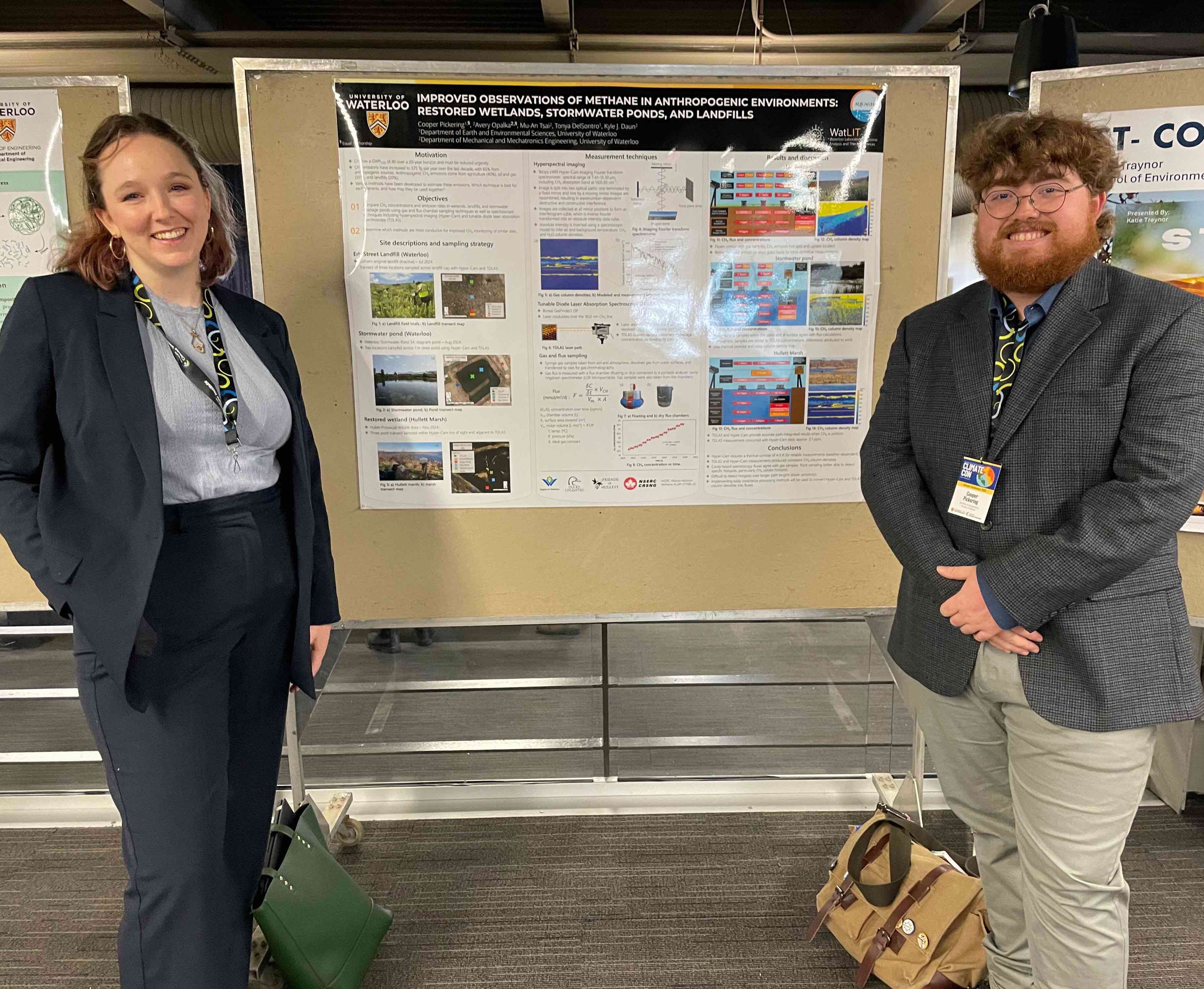 Avery Opalka and Cooper  Pickering presenting at  ClimateCon​