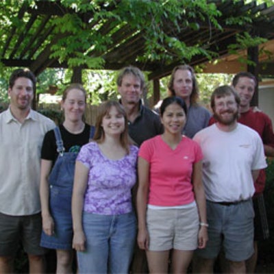 From left: Steve, Marta, Rebekah, David, Janet, Jeremy, Thorsten Dieckmann, Dave