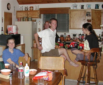 A trip to the "group cabin" at Kirkwood Meadows in 2001