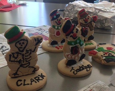 cookies DIESEL members decorated at lab lunch