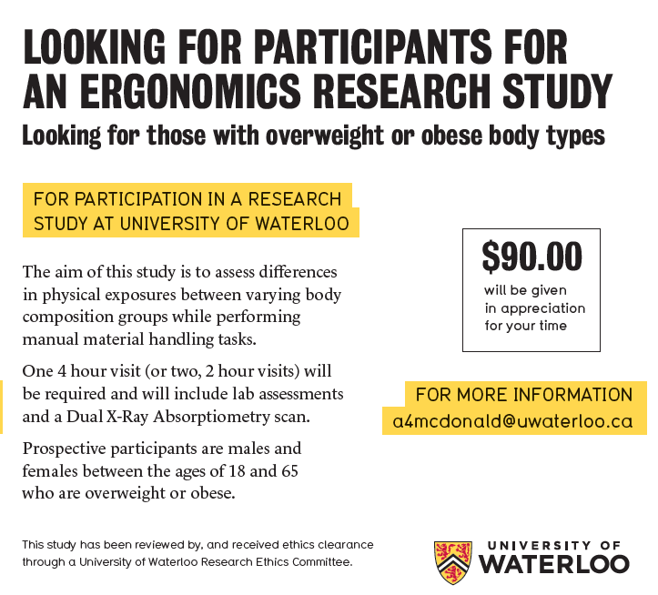 poster for research study detailing the same information as written in the News item