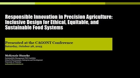 CAGONT Responsible Innovation Title Slide Image