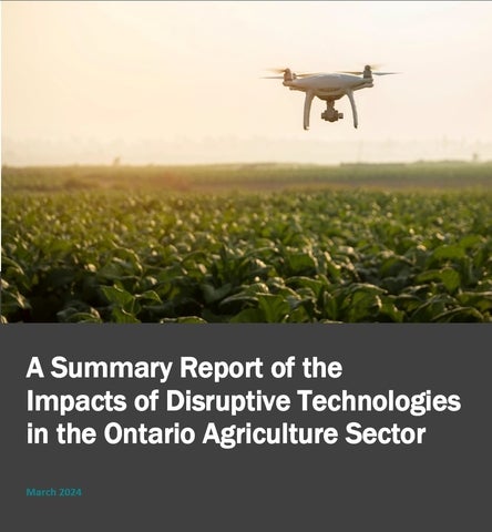 Disruptive Ag Technology Impacts Report