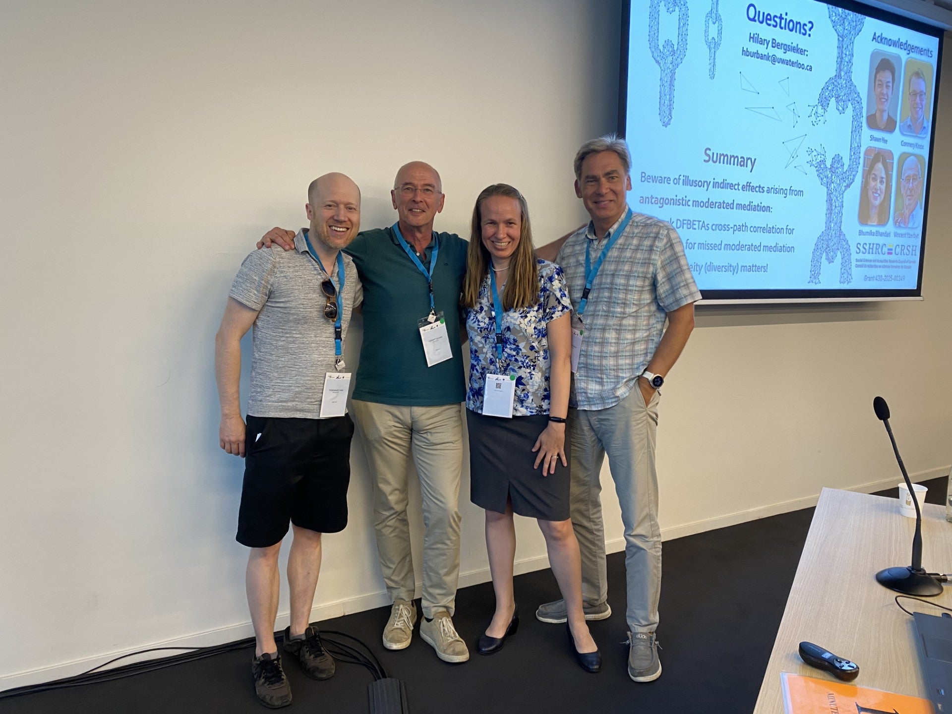 EASP symposium speakers (Felix Thoemmes, Hilary Bergsieker, Vincent Yzerbyt, and Markus Brauer)