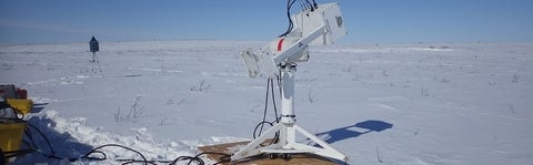 UW-Scat (scatterometer) deployed on Grand Mesa, CO during the 2017 NASA SnowEx campaign