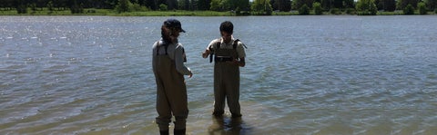 students test radiometer in water