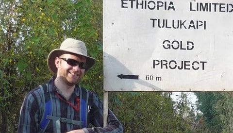 Chris Yakymchuk in the field. 