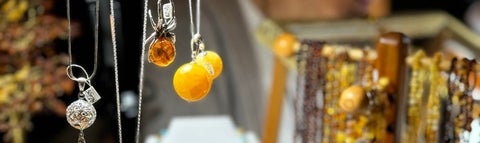 Jewelry on display