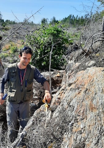 Ludovico Scorsolini in the field.