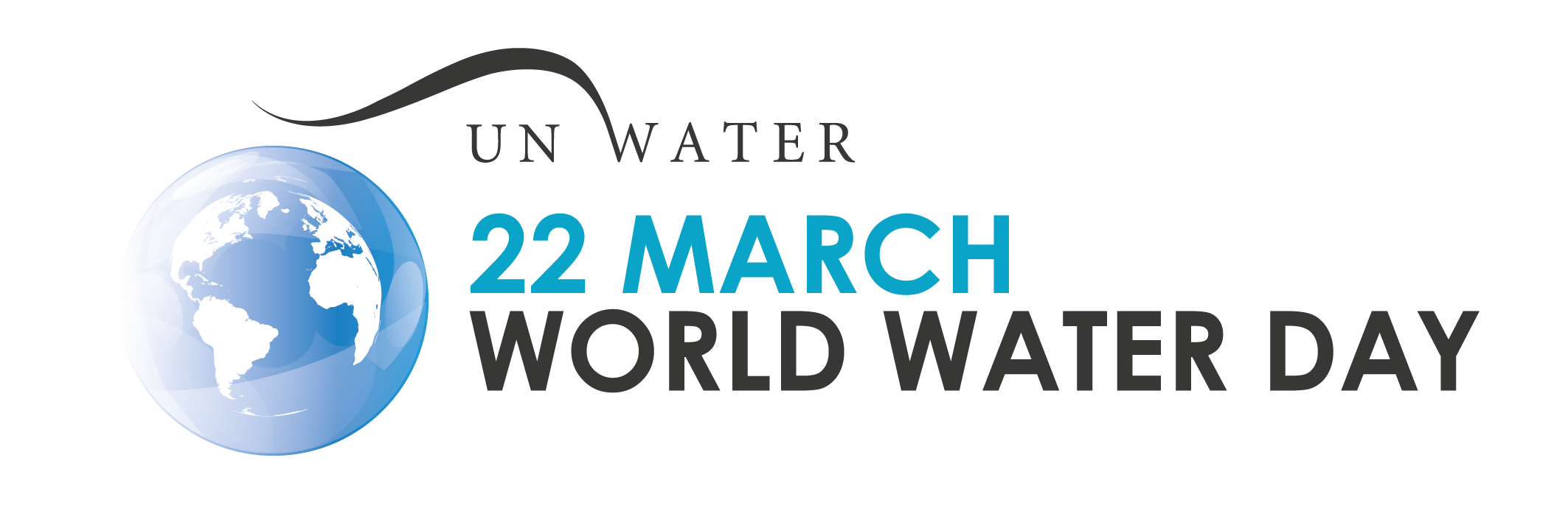 UN World Water Day March 22 with image of the world