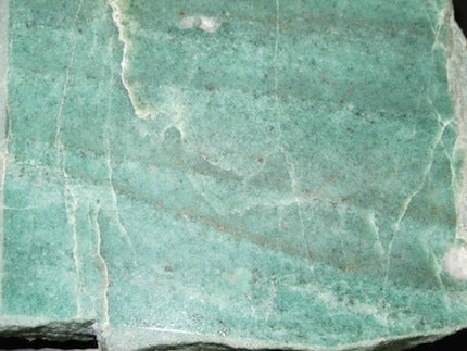 Close up of Green Lorrain Quartzite, also known as the "Algoma Jade."