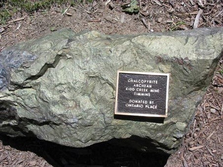 Chalcopyrite in the Peter Russell Rock Garden