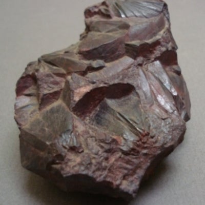 Hematite showing jagged edges