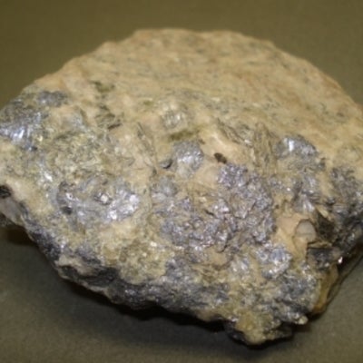a fairly dull piece of Molybdenite 