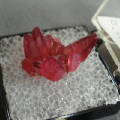Somewhat translucent, red Rhodochrosite