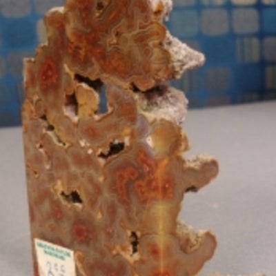 Agate with label