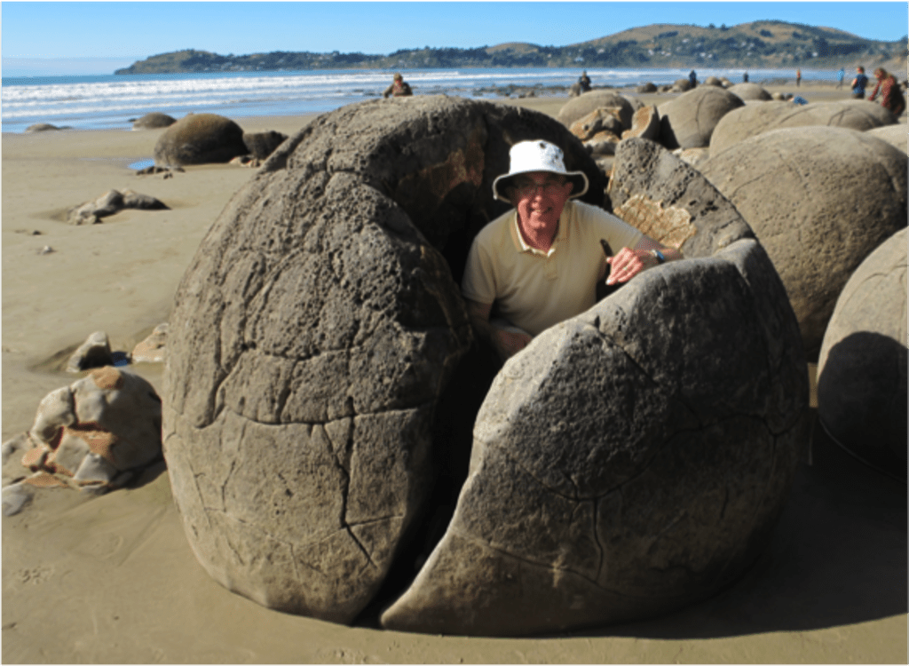 Peter inside a Rock
