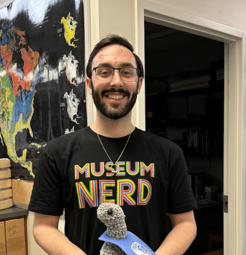 Liam, a second-year Environmental Science student, works as Assistant Museum Curator
