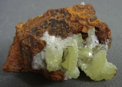 Green Adamite mineral specimen