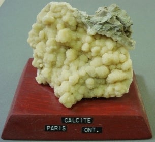 calcite with undulating surface