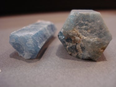 2 Blue Beryl crystals