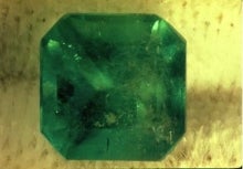 translucent green emerald gem