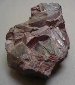 Hematite showing jagged edges