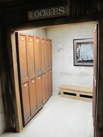 locker room area