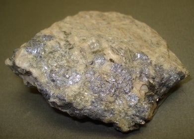 a fairly dull piece of Molybdenite 