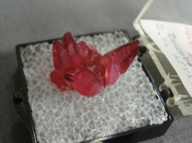 Somewhat translucent, red Rhodochrosite