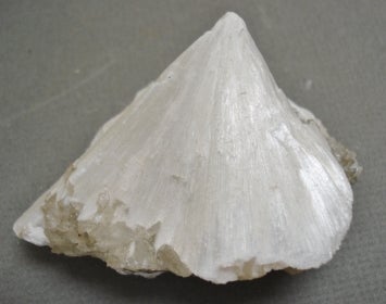 Stilbite; white crystal
