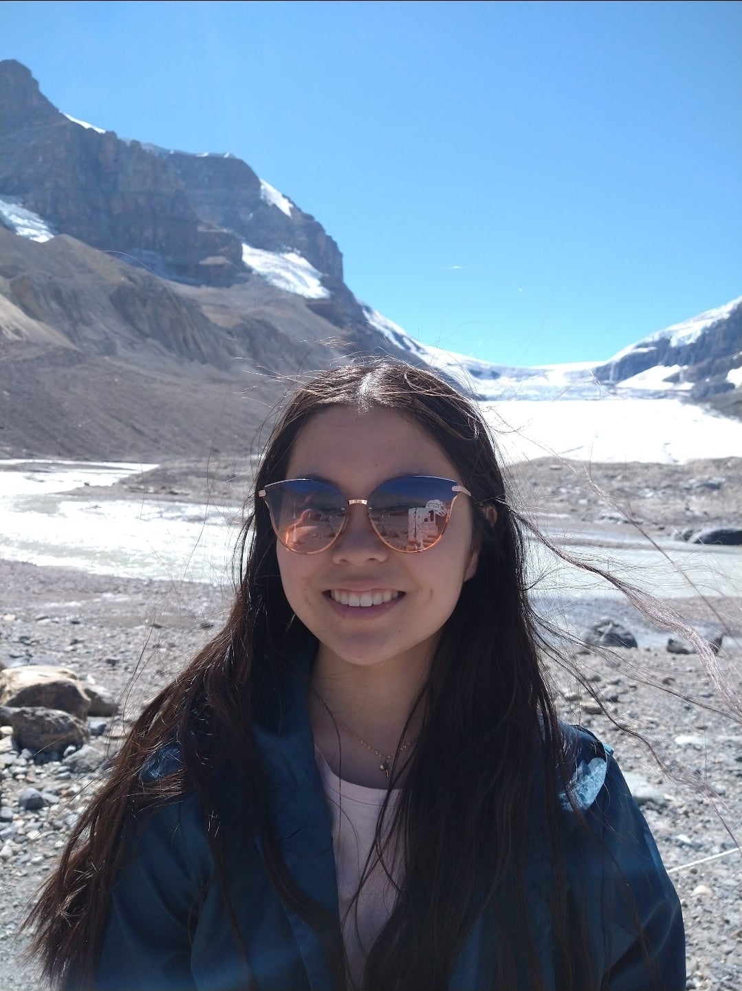 Female co-op student in Banff