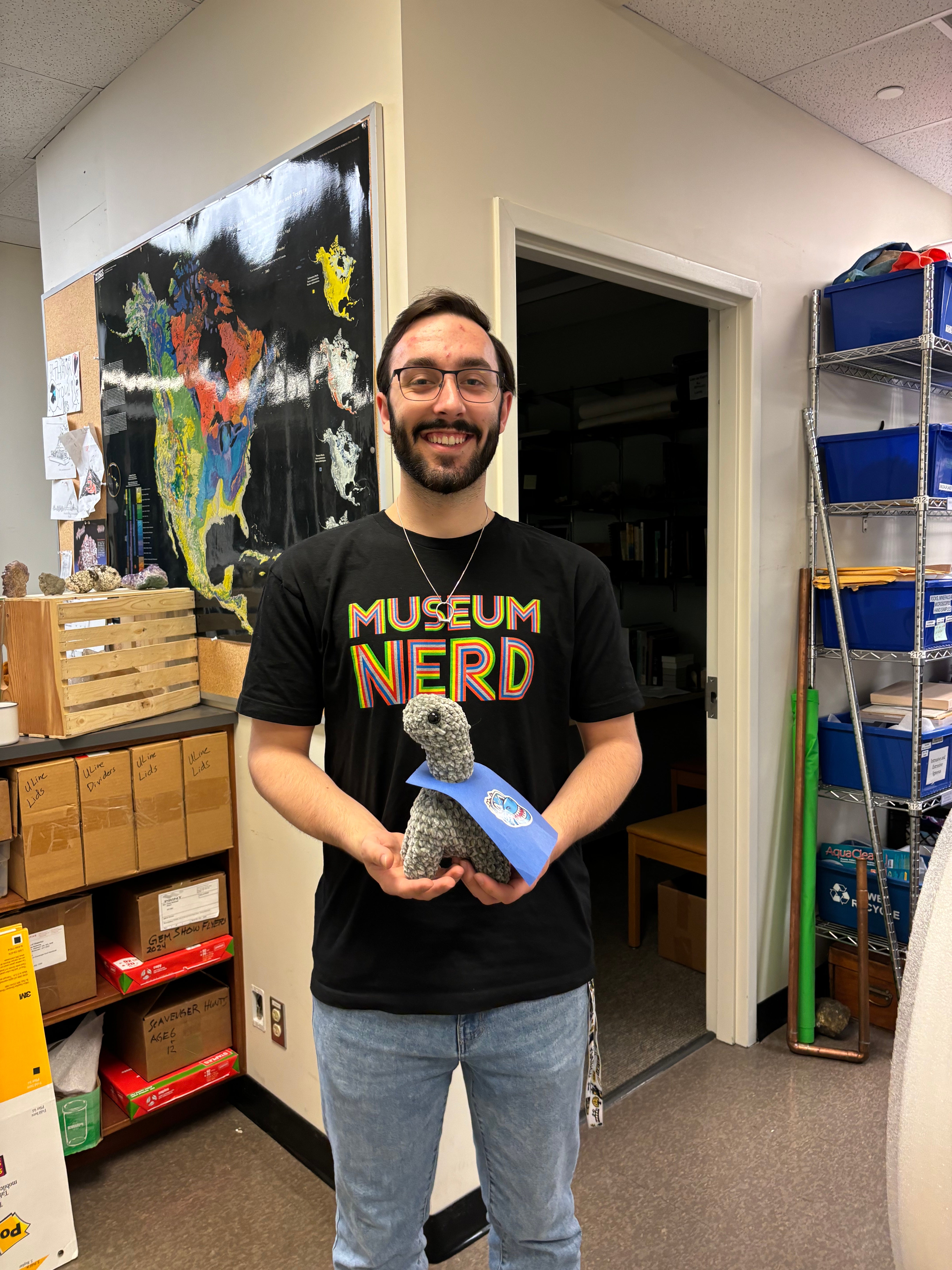 Liam, a second-year Environmental Science student, works as Assistant Museum Curator