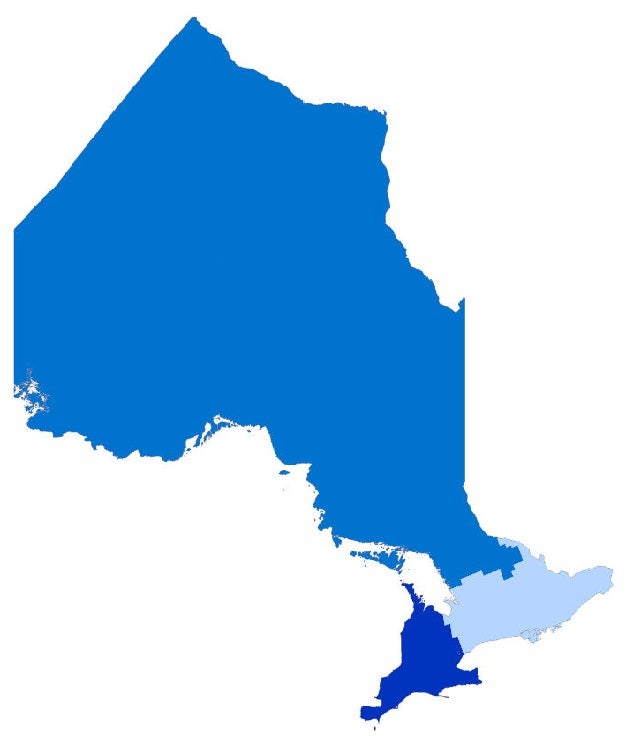 Map of Ontario