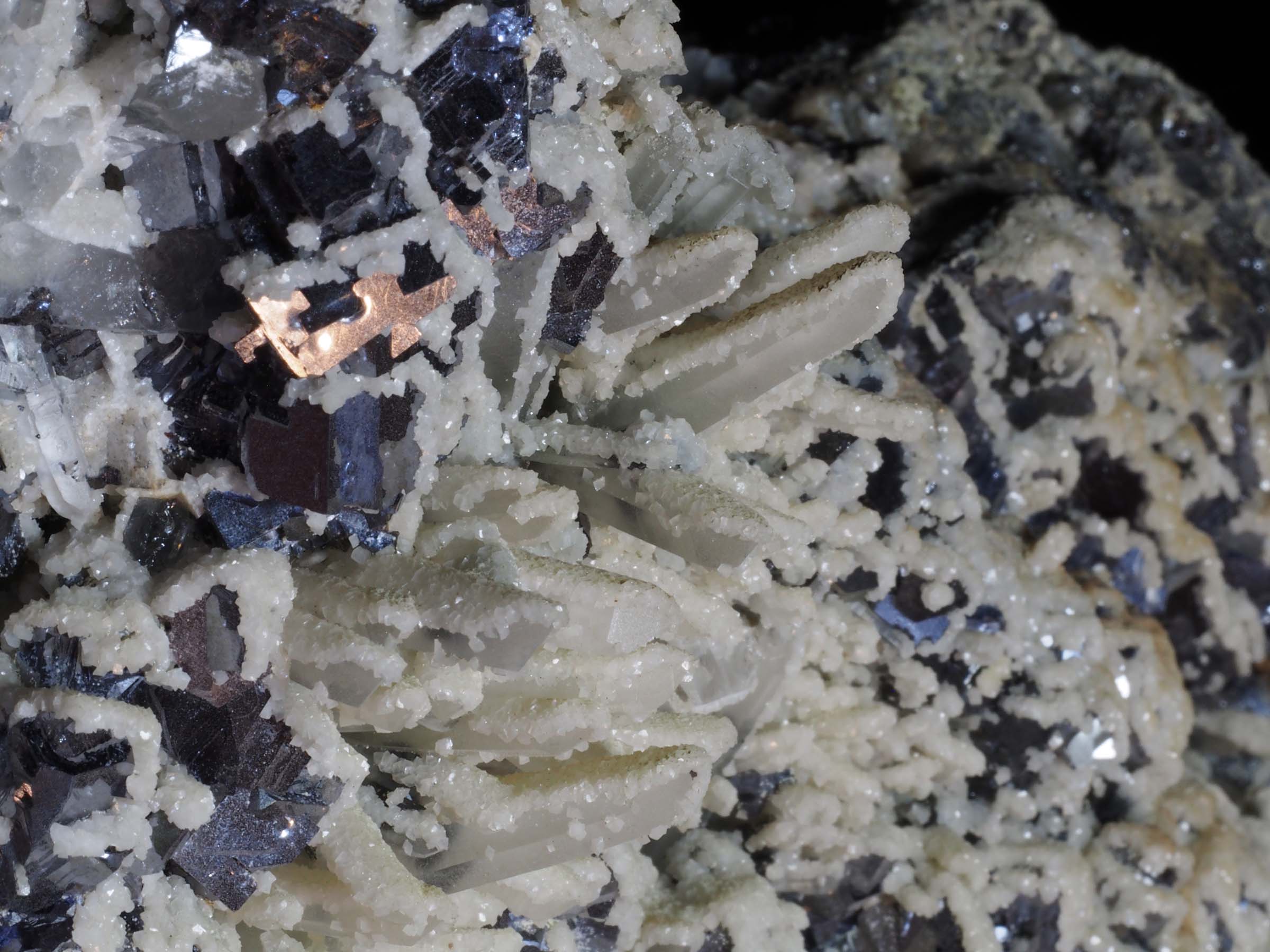 Galena and Spalerite with Calcite